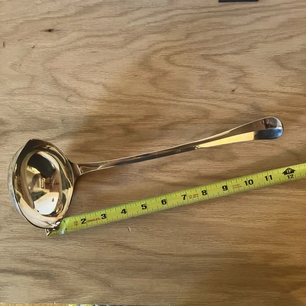 VINTAGE Sheffield Rattail Design  British Silver Plate  Large Ladle 30 cm (12